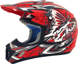 AFX FX-17 Motorcycle Helmet - Butterfly - Matte Ferrari Red - XS 0110-7116