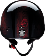 Z1R Vagrant Motorcycle Helmet - Red Catrina - Black/Red - Small 0103-1314