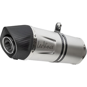 LEOVINCE LV One EVO Slip-On Muffler - Silver - Stainless Steel TRK 702X 2024  14446EU