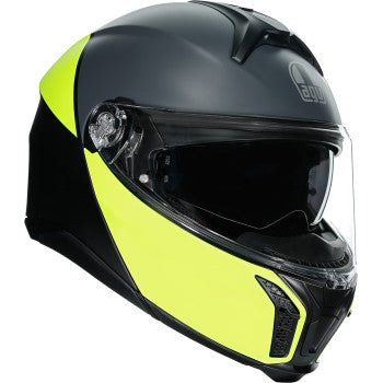 AGV Tourmodular Motorcycle Helmet - Balance - Black/Yellow Fluo/Gray - Small 211251F2OY00110