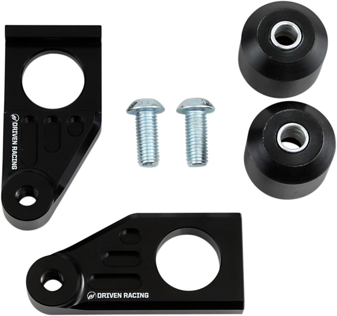 DRIVEN RACING Axle Block Sliders - Yamaha - Black DRAX-118-BK