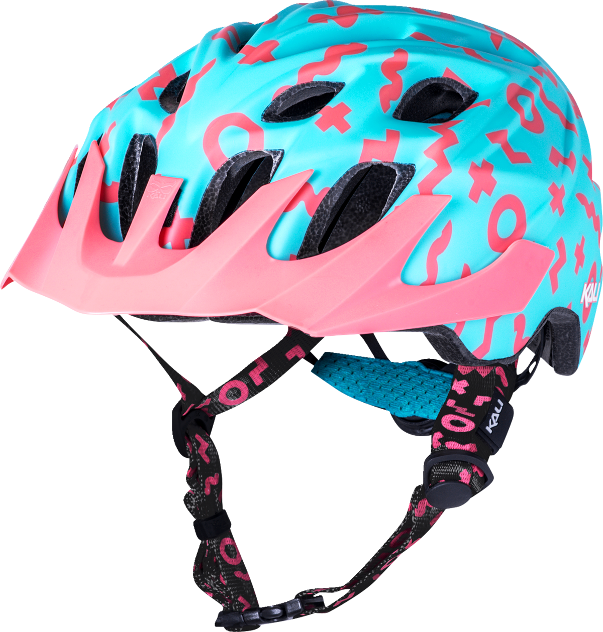 KALI Youth Chakra Plus Bicycle Helmet - Zwiggles - Matte Seafoam/Salmon 0221421212