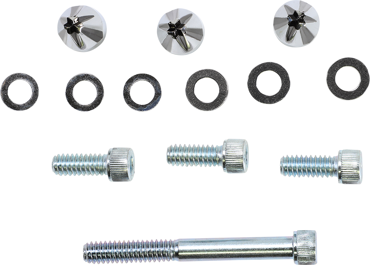 CIRO Screw Caps - Windshield - Chrome 10110