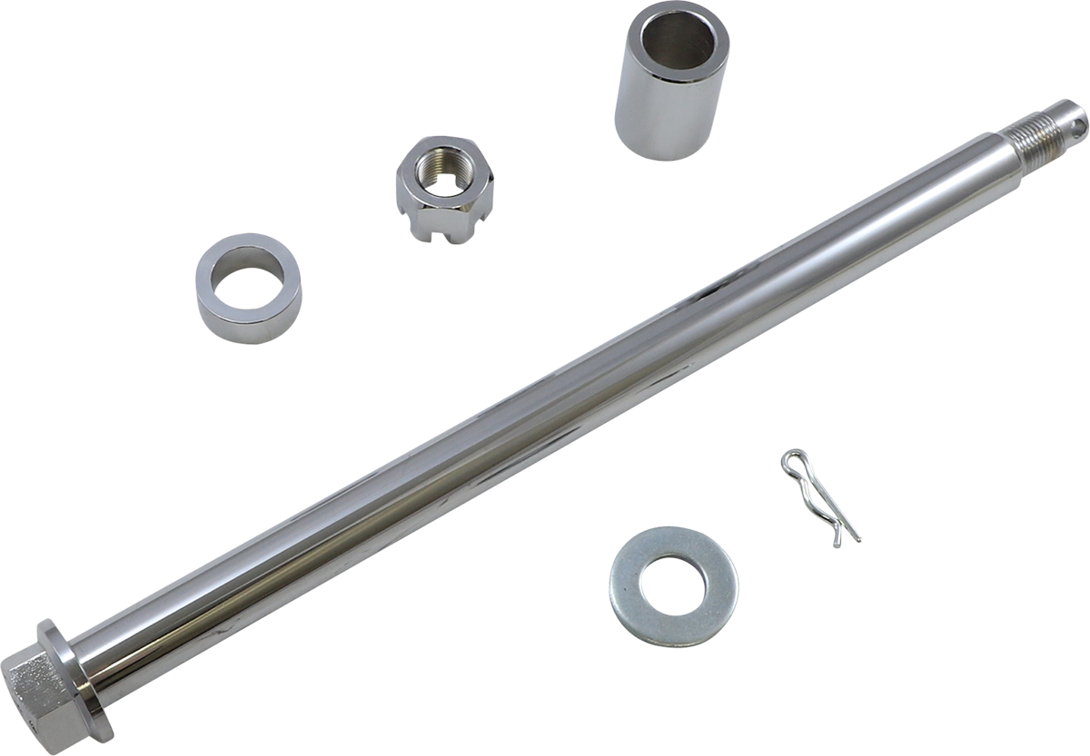 DRAG SPECIALTIES Axle Kit - Rear - Chrome - '00-'01 FLT W16-0348