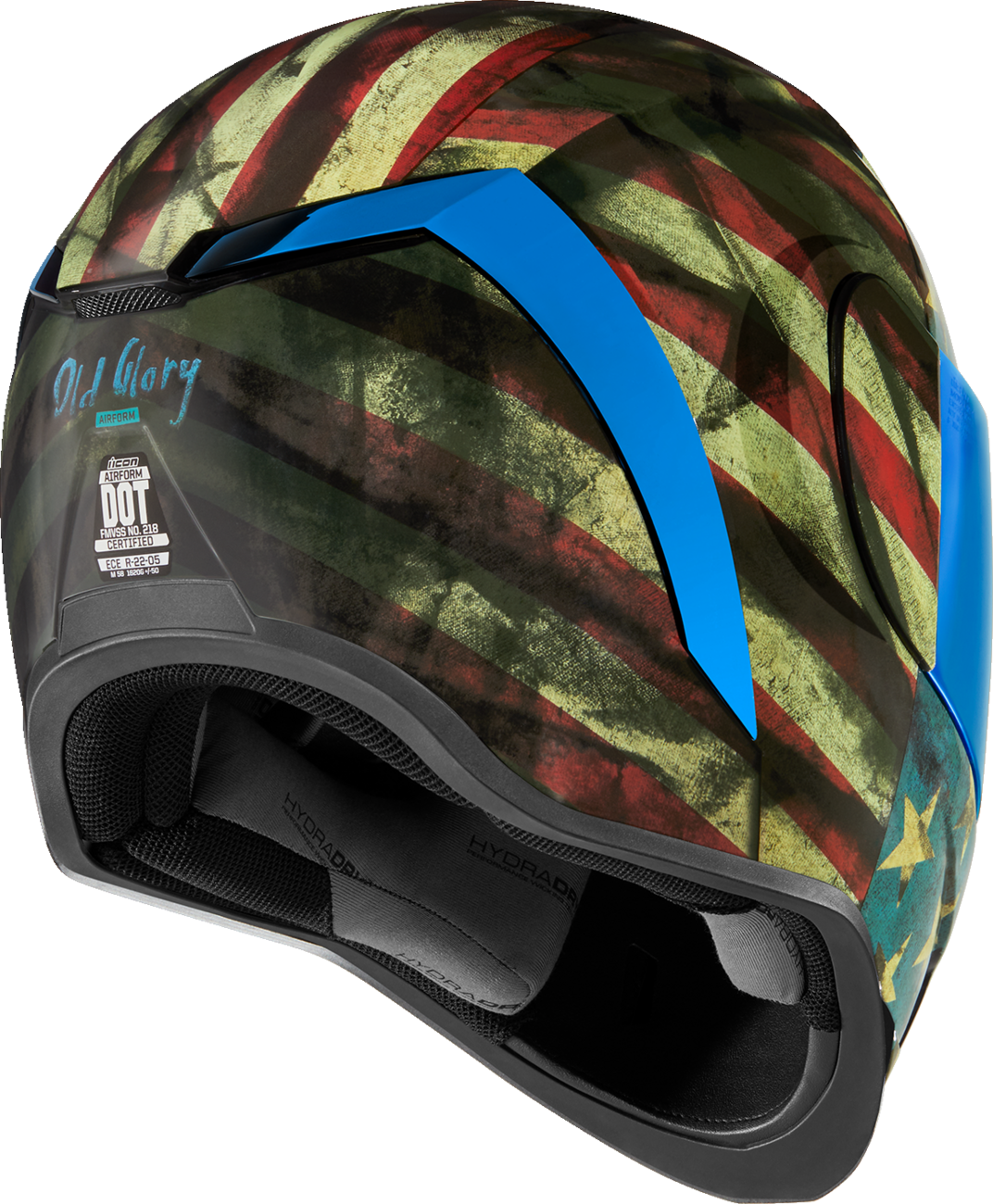 OPEN BOX NEW ICON Airform™ Motorcycle Helmet - Old Glory - XS 0101-14782