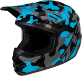 Z1R Youth Rise Motorcycle Helmet - Camo - Blue - Large 0111-1269