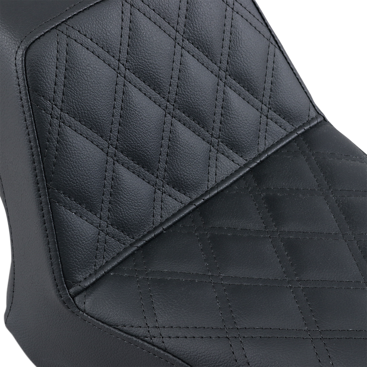 SADDLEMEN Step Up Seat - Front Lattice Stitched - Black Y13-16-172