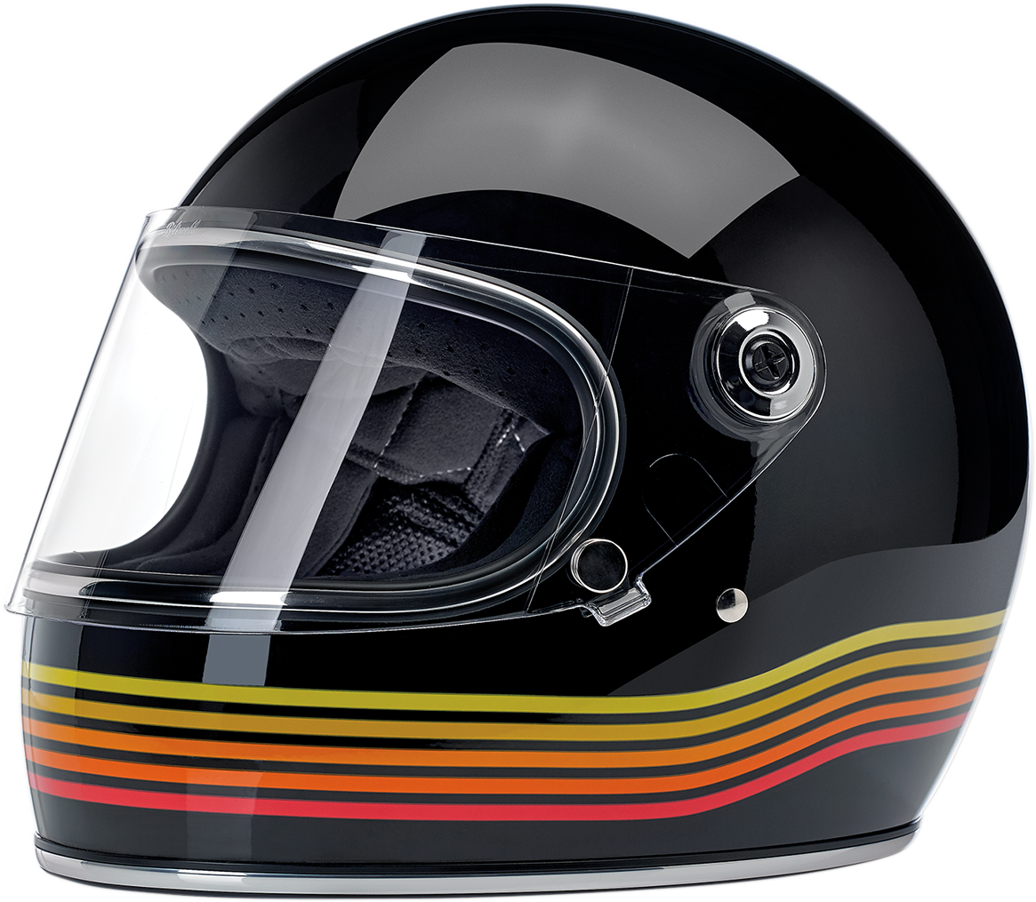 BILTWELL Gringo S Motorcycle Helmet - Gloss Black Spectrum - Medium 1003-536-103