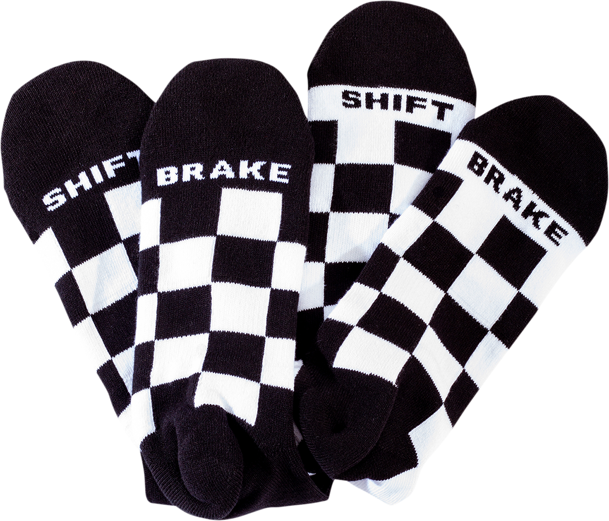 FMF Checker Socks - 2 pack - One Size HO20194902AST 3431-0685