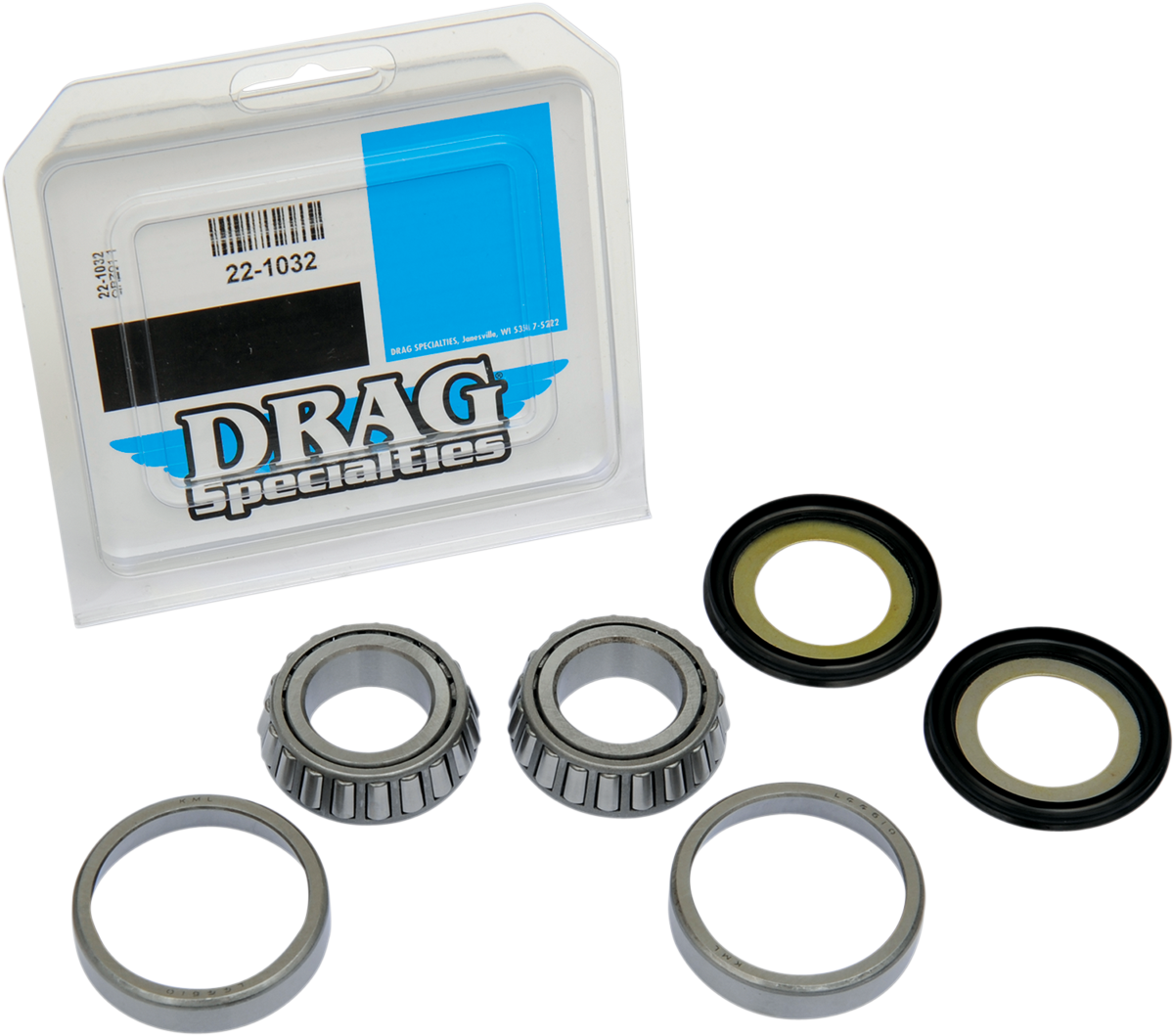 DRAG SPECIALTIES Neck Post Bearing/Race Kit 22-1032-D