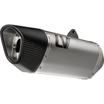 LEOVINCE LV-14 R Slip-On Muffler - Stainless Steel - Z/Ninja 400/500 2024 15607U