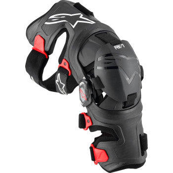 ALPINESTARS RK-7 Plasma Knee Braces - Black/Red - Large 6500825-13-L