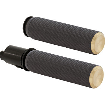 ARLEN NESS Grips - Knurled - TBW - Brass 500-052