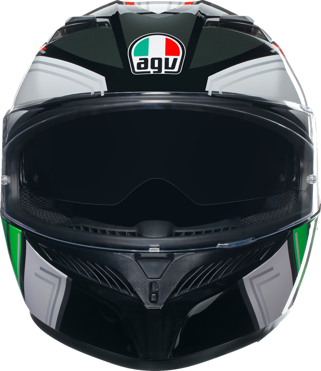 AGV K3 Motorcycle Helmet - Wing - Black/Italy - Small 2118381004007S