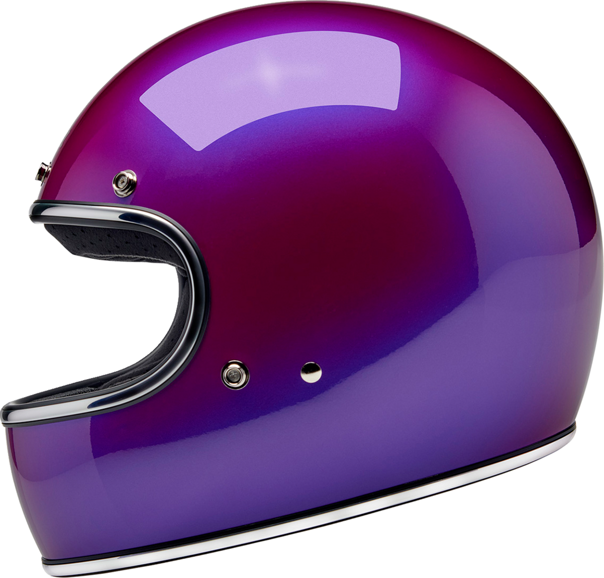 BILTWELL Gringo Motorcycle Helmet - Metallic Grape - XS 1002-339-501