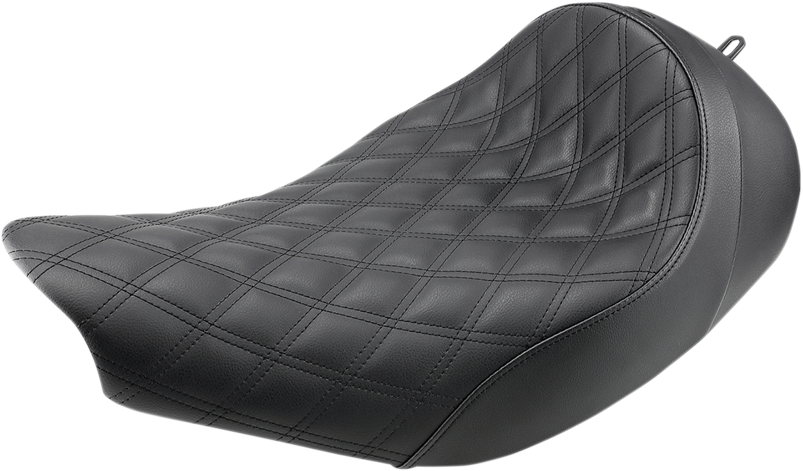 SADDLEMEN Renegade Solo Seat - Lattice Stitched - Black I14-07-002LS