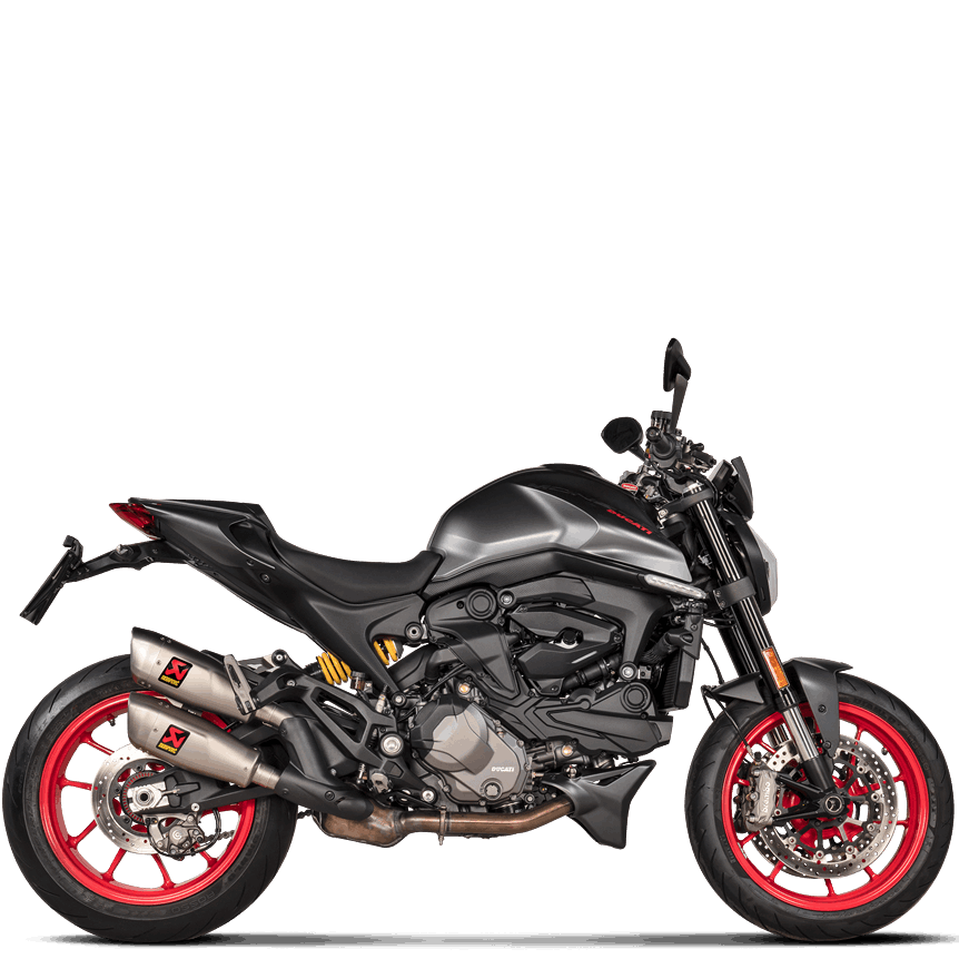 AKRAPOVIC Slip-On Line Muffler - Titanium Ducati Monster 937 / Plus 2022 -2023  S-D9SO17-HCQT 1811-4271