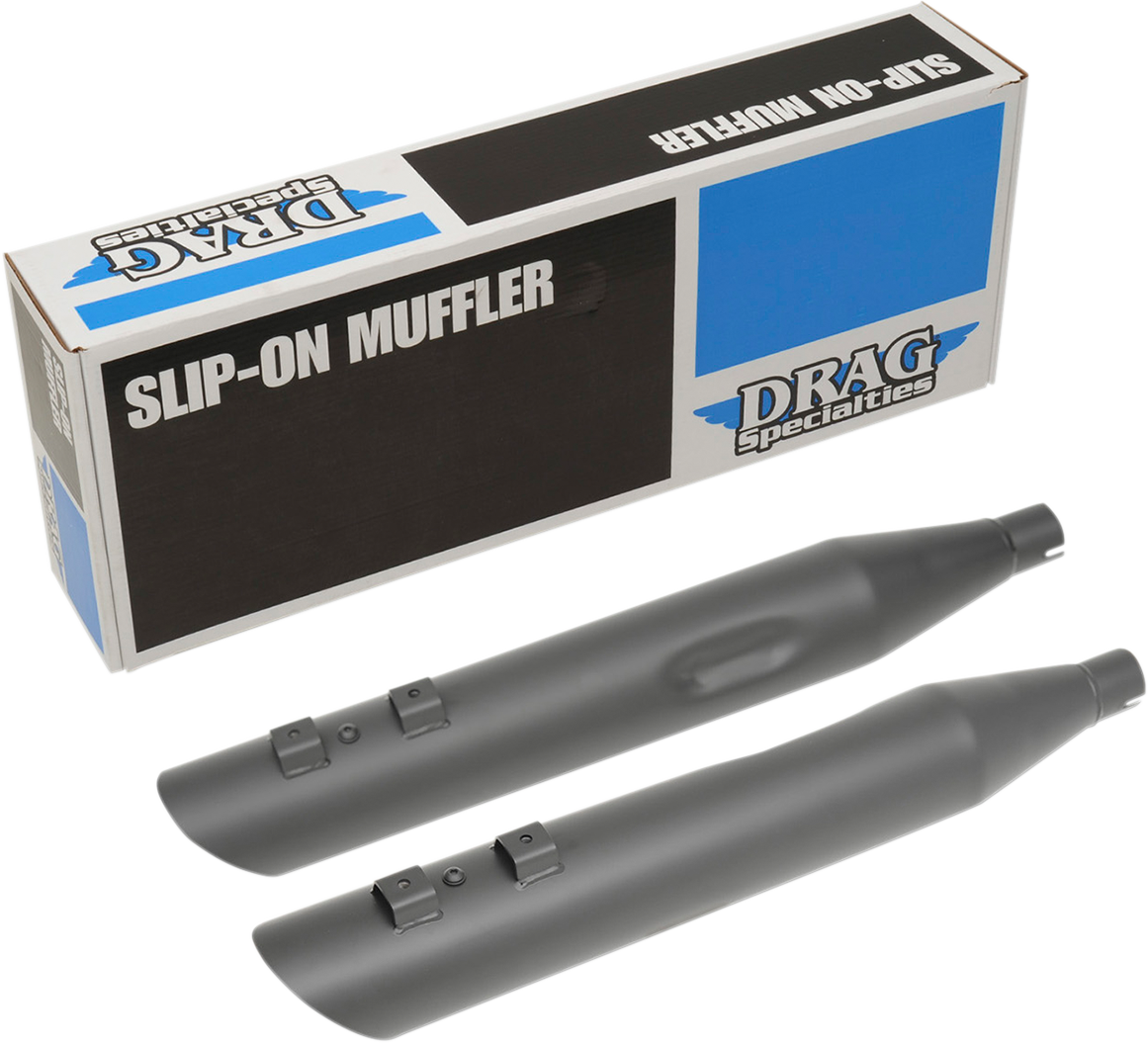 DRAG SPECIALTIES 4" Mufflers for '95-'16 FL - Black H00966