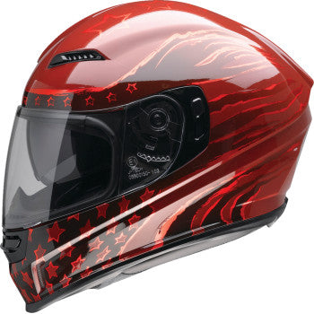 Z1R Jackal Motorcycle Helmet - Patriot - Red