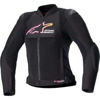 ALPINESTARS Women Stella SMX Air Jacket - Black/Yellow/Pink - Large 3316523-1439-L