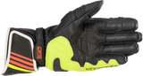 ALPINESTARS GP Plus R v2 Gloves - Metallic Gray/Black/Fluo Yellow/Fluo Red - Large 3556520-9135-L