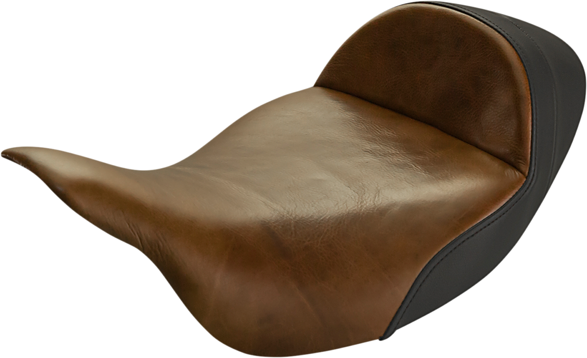 SADDLEMEN Lariat Solo Seat - Extended Reach - Distressed Brown - FL '08-'23 808-07B-0041EXT