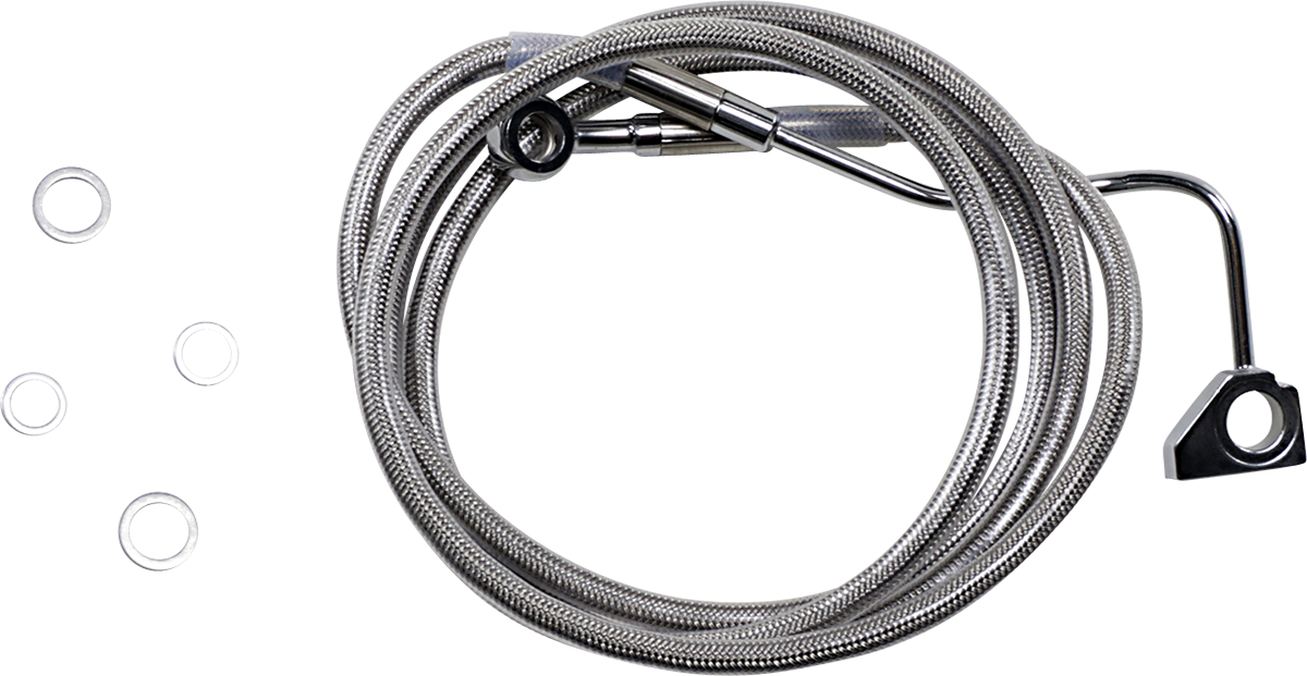 DRAG SPECIALTIES Brake Line - +10" - Stainless Steel - ABS 614220-10