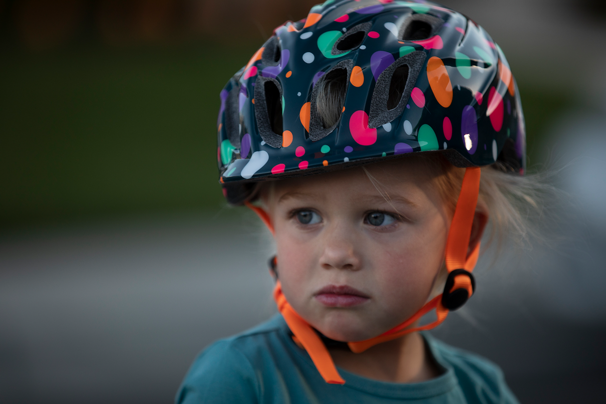 KALI Child Chakra Lighted Bicycle Helmet - Confetti - Gloss Teal - XS 0221022134