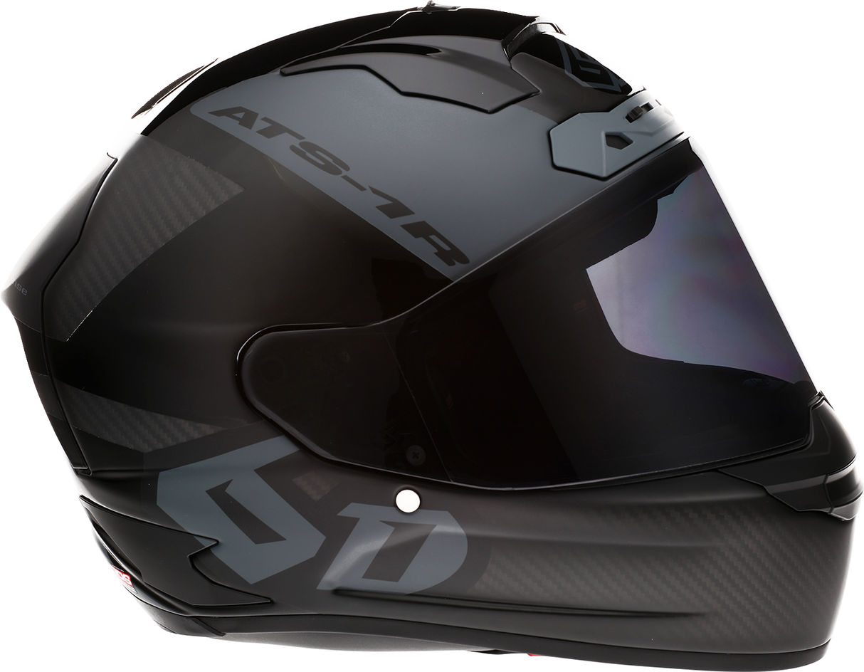 6D ATS-1R Motorcycle Helmet - Wyman - Black/Gray - Small 30-0705