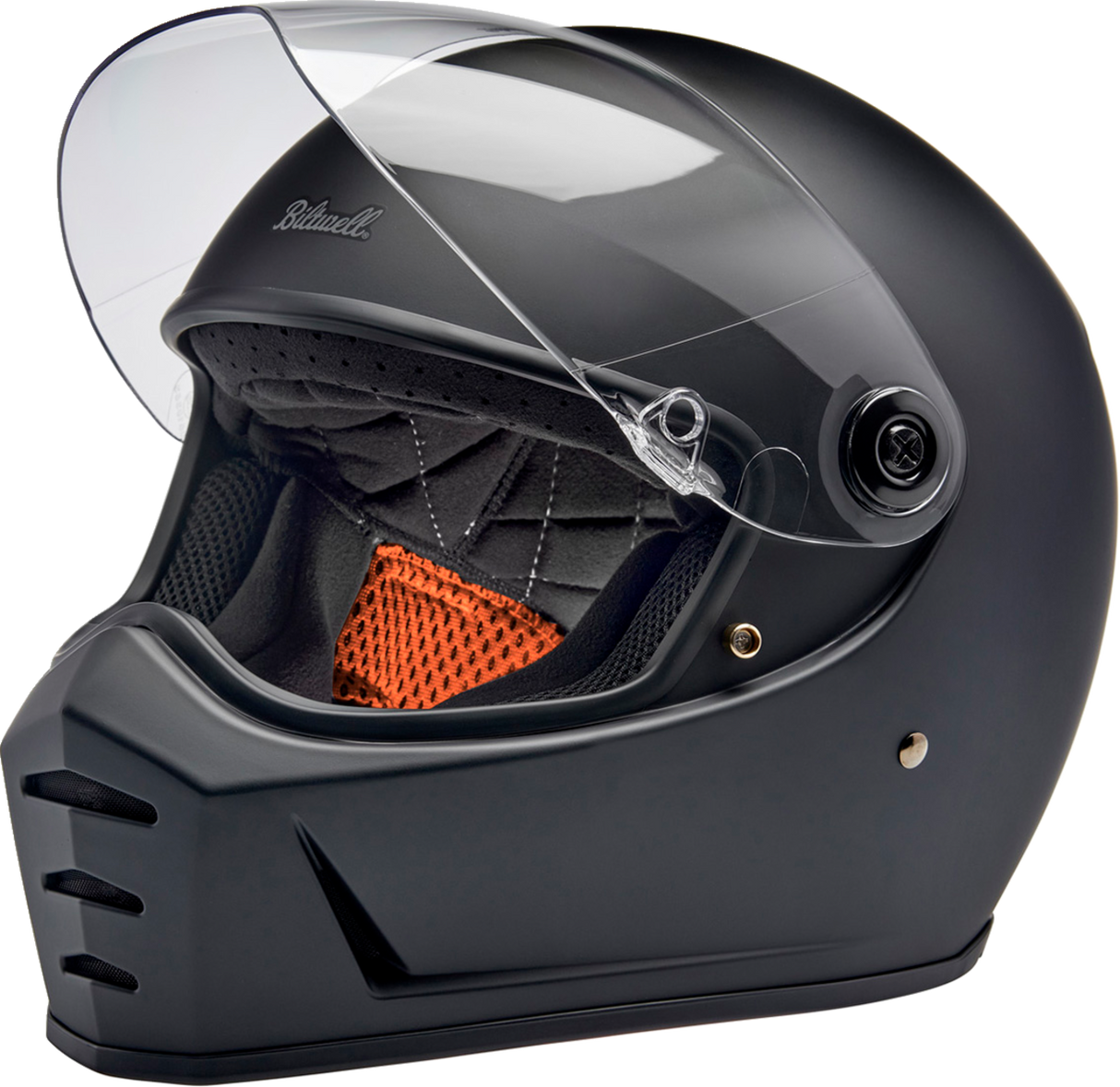 BILTWELL Lane Splitter Motorcycle Helmet - Flat Black - Medium 1004-201-503