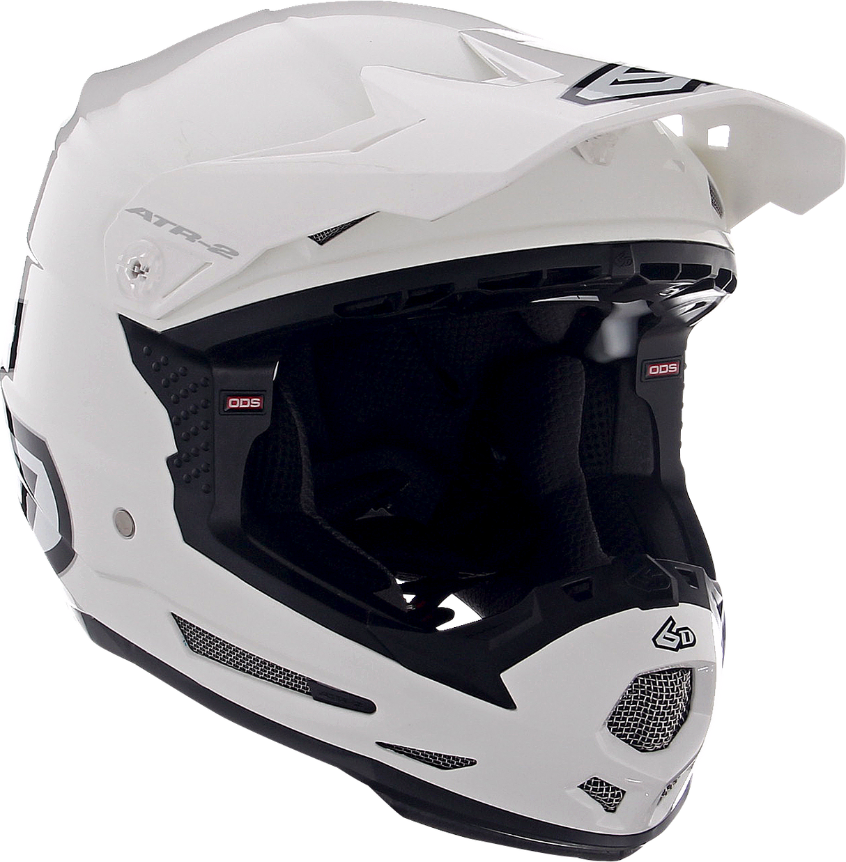 6D ATR-2Y Motorcycle Helmet - Gloss White - Large 11-5612