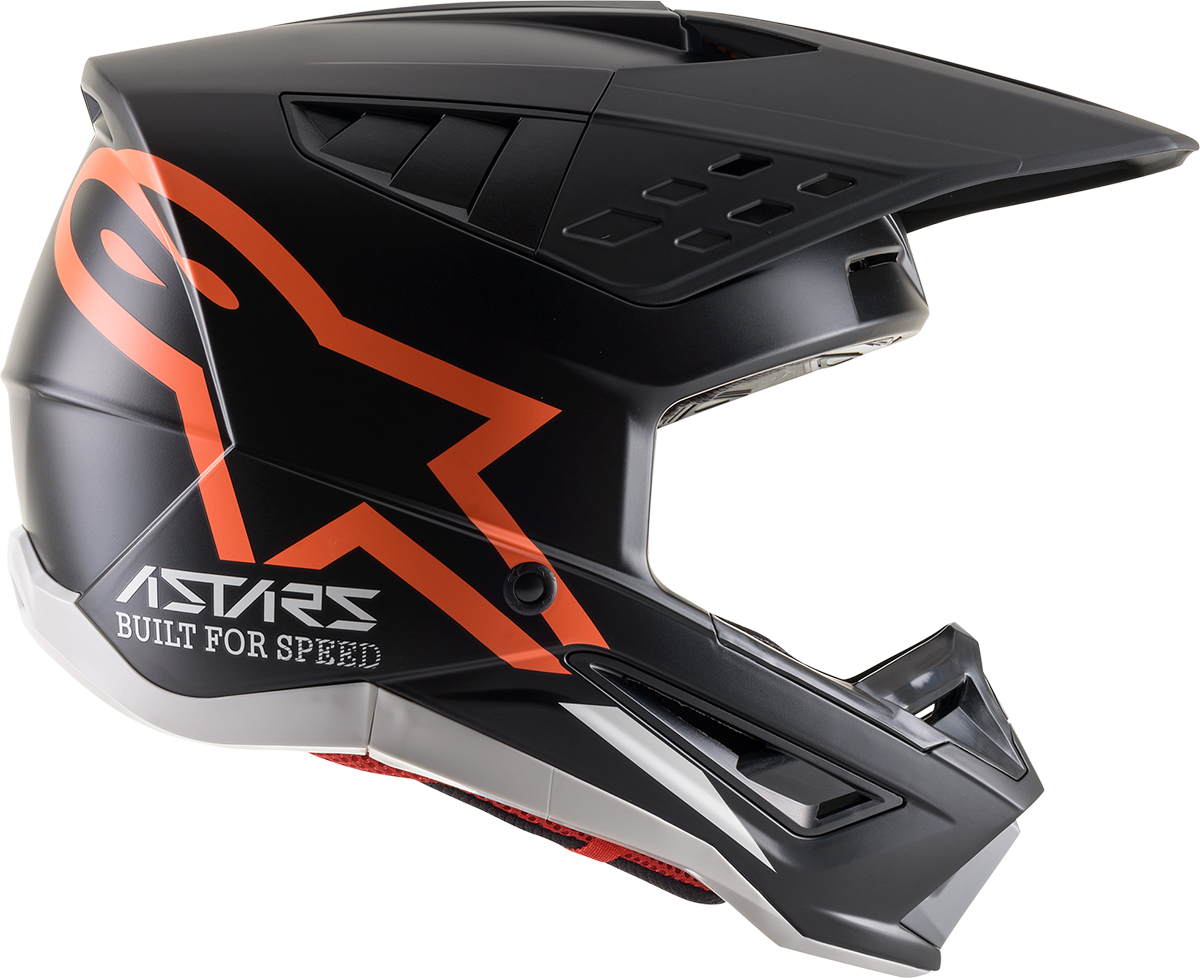 ALPINESTARS SM5 Motorcycle Helmet - Compass - Matte Black/Orange Fluo - Large 8303321-1149-LG