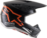 ALPINESTARS SM5 Motorcycle Helmet - Compass - Matte Black/Orange Fluo - Large 8303321-1149-LG