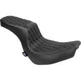 DRAG SPECIALTIES Predator 2-Up Seat - Vinyl - Double Diamond - Black Stitching - FLSB/FXLRS 18-24  Softail  0802-1635