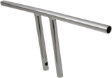 DRAG SPECIALTIES Handlebar - T-Bar - Dimpled - 10" - Chrome ACT 23.5" WIDE 0601-4221