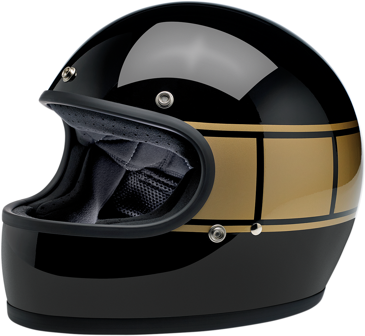 BILTWELL Gringo Motorcycle Helmet - Gloss Black Holeshot - XS 1002-527-101