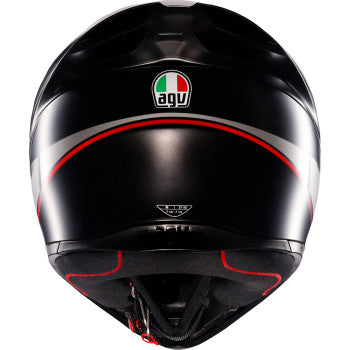 AGV K1 S Motorcycle Helmet - Lap - Matte Black/Gray/Red - Large 2118394003-034-L