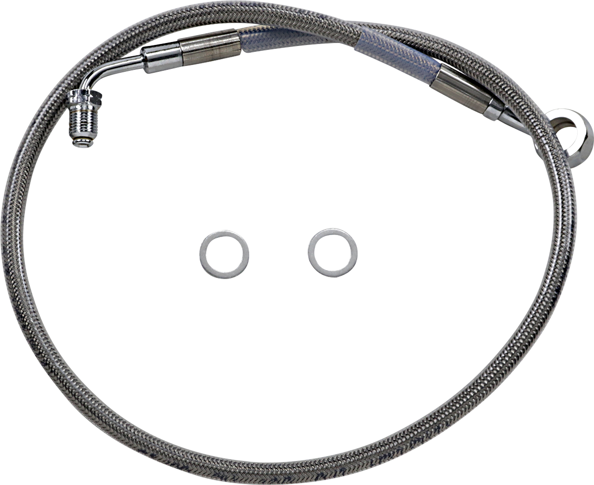 DRAG SPECIALTIES Brake Line - +6" - Stainless Steel - '18-'22 Softail 618631-6