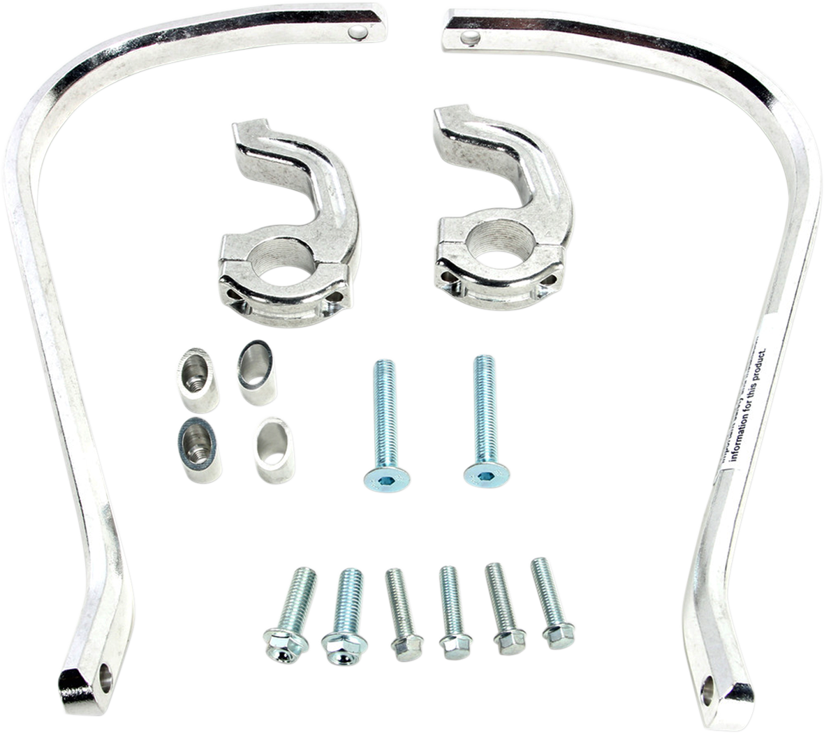 MOOSE RACING Handguards - Contour - 1-1/8" - Silver 50-5214S