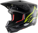 ALPINESTARS SM5 Motorcycle Helmet - Compass - Matte Black/Yellow Fluo - Large 8303321-1559-LG