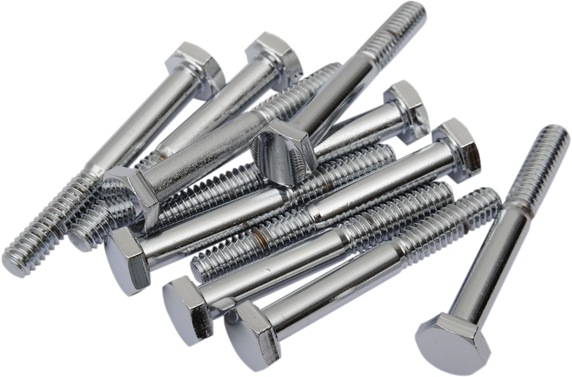 DRAG SPECIALTIES Bolts - Hex-Head - Chrome - 1/4"-20 x 2" MPB120