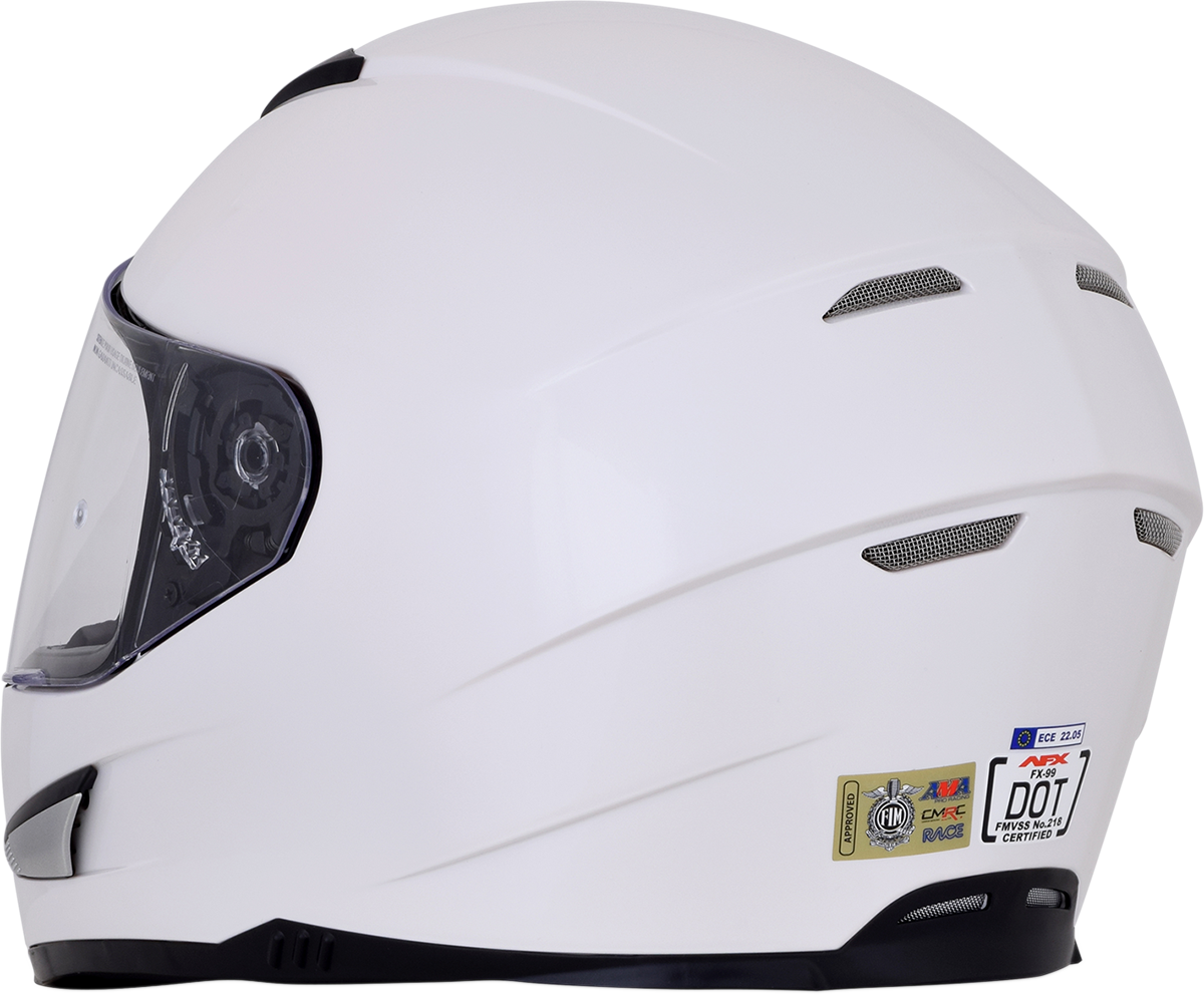 AFX FX-99 Motorcycle Helmet - Pearl White - Medium 0101-11079