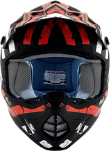 AFX FX-17Y Motorcycle Helmet - Attack - Matte Black/Red - Large 0111-1404