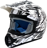 AFX FX-17 Motorcycle Helmet - Butterfly - Matte White - XS 0110-7126