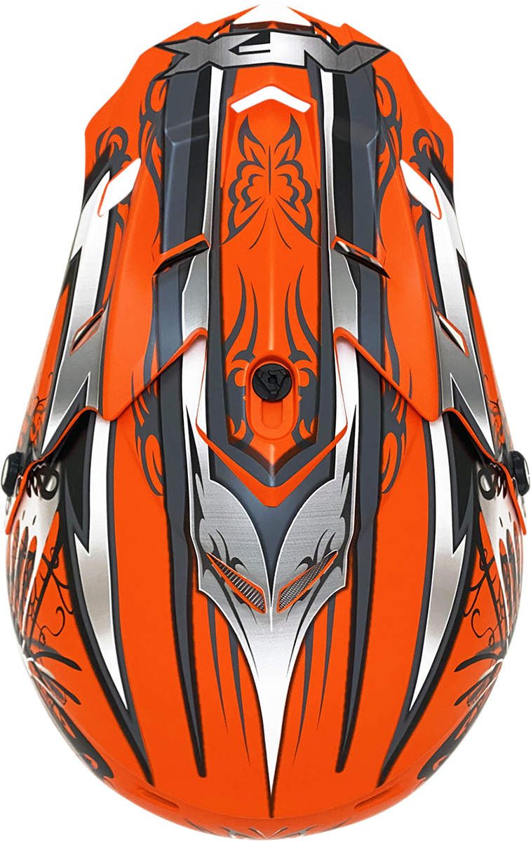 AFX FX-17 Motorcycle Helmet - Butterfly - Matte Orange - Medium 0110-7113