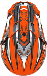 AFX FX-17 Motorcycle Helmet - Butterfly - Matte Orange - Medium 0110-7113