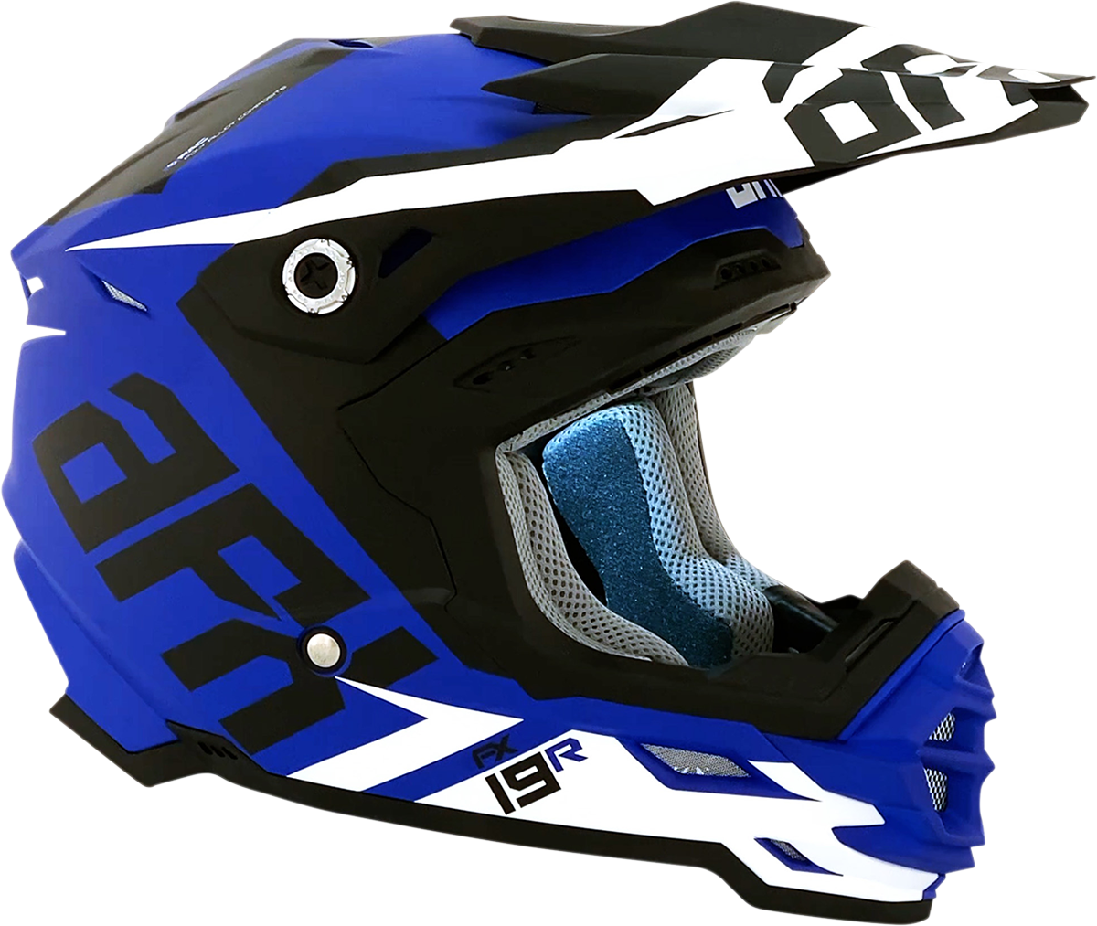 AFX FX-19R Motorcycle Helmet - Racing - Matte Blue - XL 0110-7071