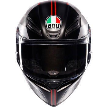 AGV K1 S Motorcycle Helmet - Lap - Matte Black/Gray/Red - Large 2118394003-034-L