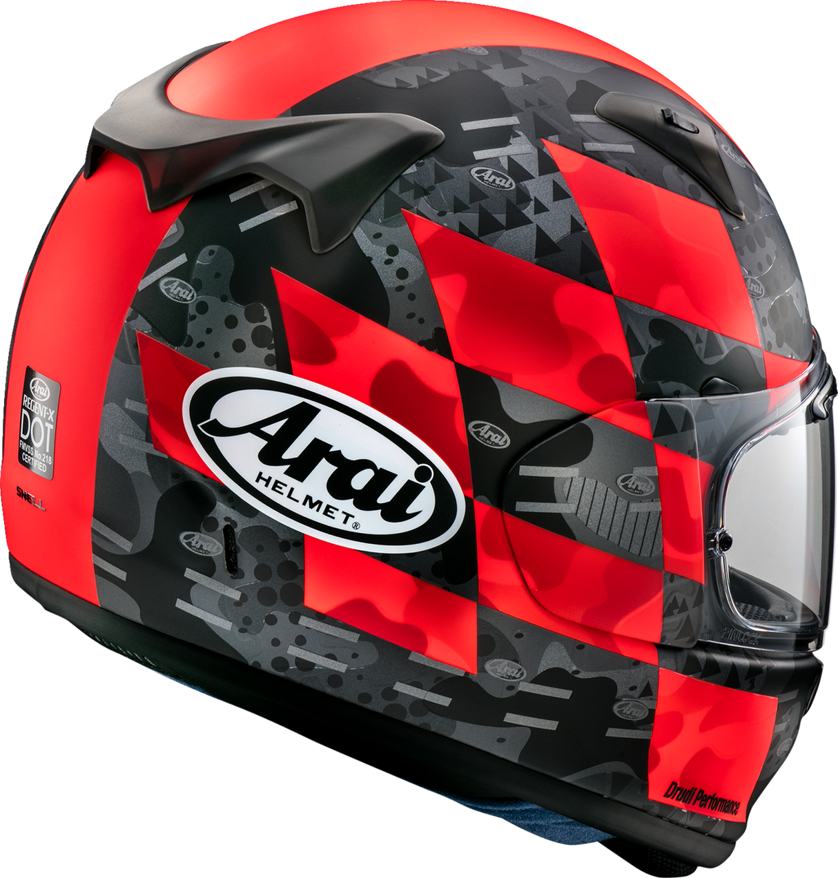 ARAI Regent-X Motorcycle Helmet - Patch - Red Frost - XS 0101-15833