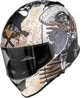 Z1R Warrant Motorcycle Helmet - Sombrero - White/Gold - Small 0101-14165